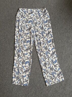 Soma Cool Nights Pajama Pants, Blue and White, Size S